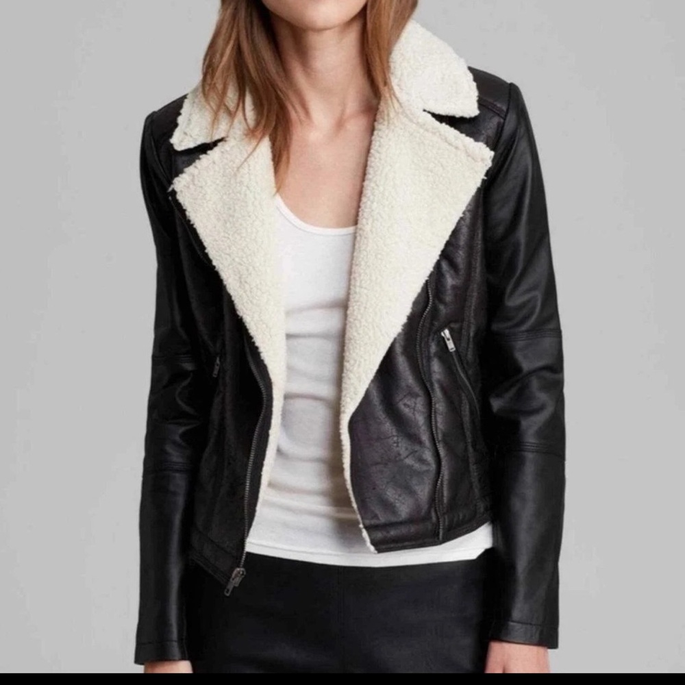 PJK Patterson J.Kincaid Jinx Faux Leather Jacket Women’s Size XS